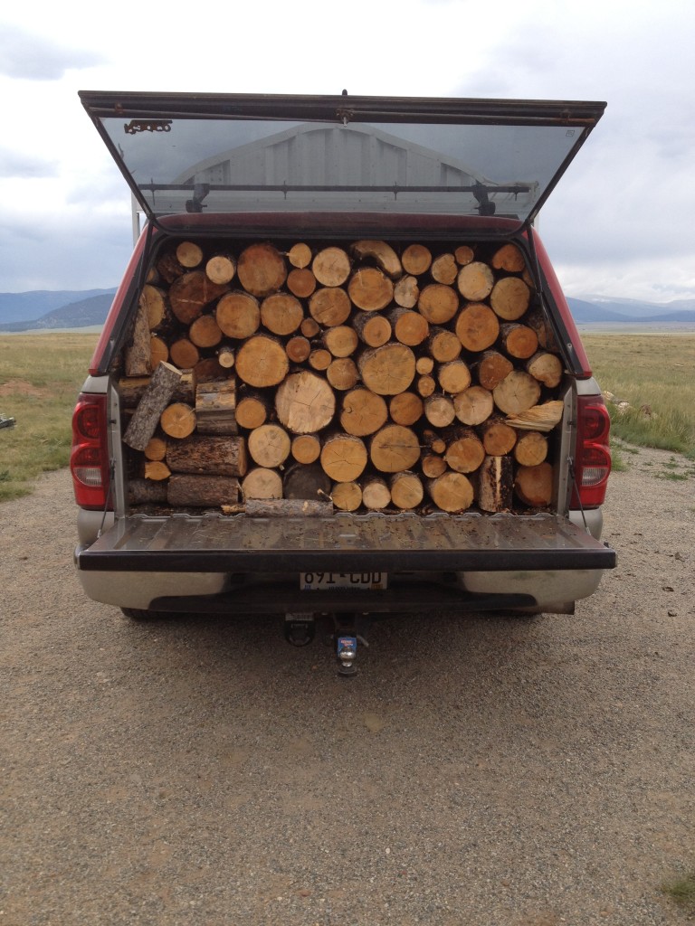 My truck that I love (and that holds lots of firewood).